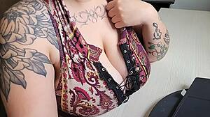 Office Friend's Big Tits