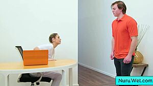 Blonde Masseuse Rubs