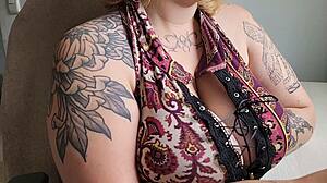 Office Friend's Big Tits