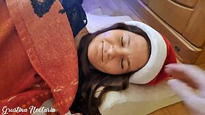 Santa Fucks Under Tree