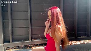 Big Tits MILF Smoking