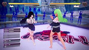 Lesbian Squirting Battle