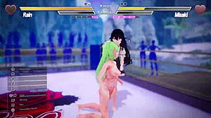 Lesbian Squirting Battle