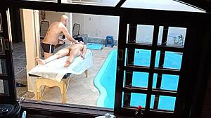 Pool Massage Handjob