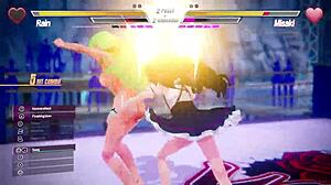 Lesbian Squirting Battle