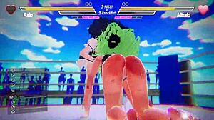 Lesbian Squirting Battle