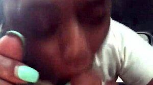 Ebony Public Blowjob