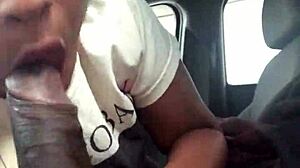 Ebony Public Blowjob