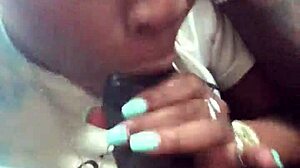 Ebony Public Blowjob