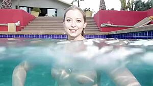 Blonde Underwater Sucking