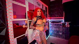 Redhead Strips Naked