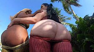 Big Ass Interracial Threesome