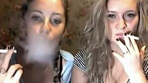 Girls Cam Smoke