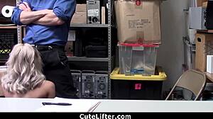 Blonde Burglar Punished