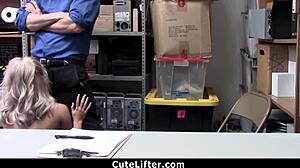 Blonde Burglar Punished