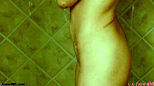 elegant blonde shower