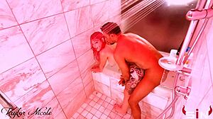 shower creampie fuck