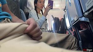 airplane cumshot flash