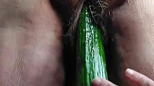 granny cucumber fuck