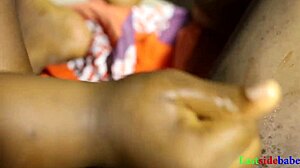 Ebony Threesome Creampie