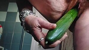 granny cucumber fuck
