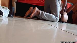 ebony squirting tease