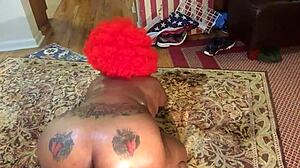 redhead ebony tease