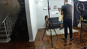 Latina Backstage Fuck