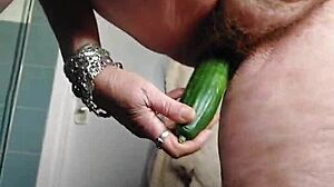 granny cucumber fuck