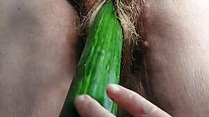 granny cucumber fuck