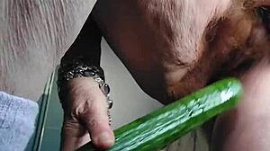 granny cucumber fuck