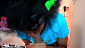 Sloppy Stair Blowjob