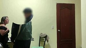 maid flirting bedroom