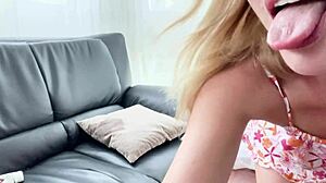 Blonde Vibrator Orgasm