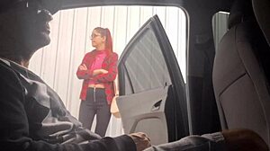 Risky Street Handjob