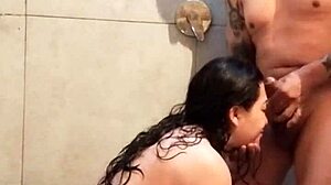 Shower Blowjob Facial