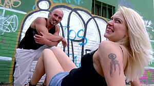 young blonde outdoor fuck