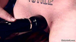 blonde bondage caning