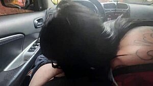 Public Car Blowjob