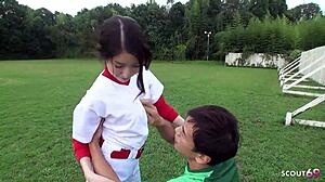 cosplay outdoor creampie