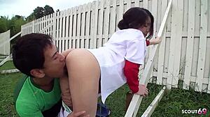 cosplay outdoor creampie