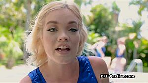 gymnasts outdoor blow