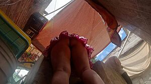 Upskirt latina spy