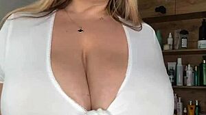 milf tits caress