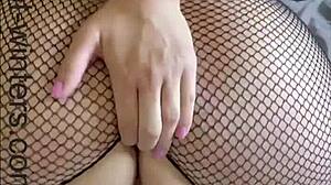 Fishnet Teacher Dildo