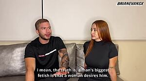 Redhead Blowjob Interview