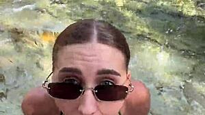 beach facial blowjob