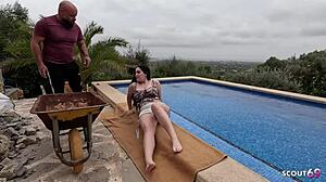 Poolside Anal Seduction