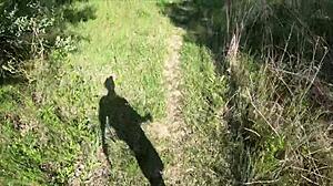 petite forest blowjob