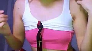 Skirt Dildo Masturbation